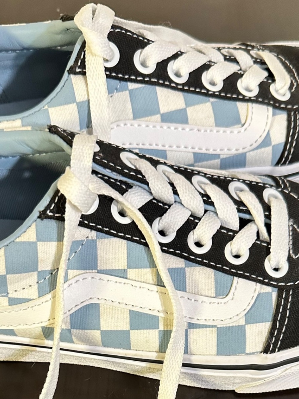 Women’s Vans, Black, Blue, White, Size 6.5 - Picture 7 of 8